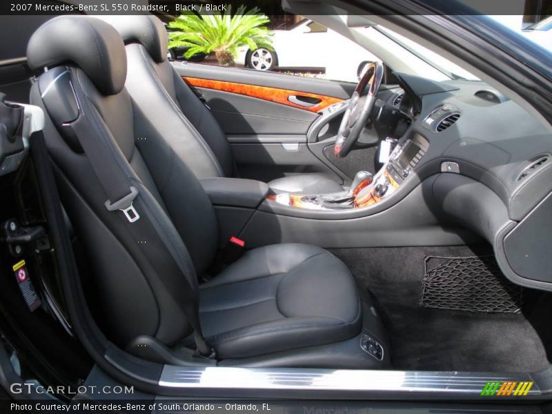 Black / Black 2007 Mercedes-Benz SL 550 Roadster