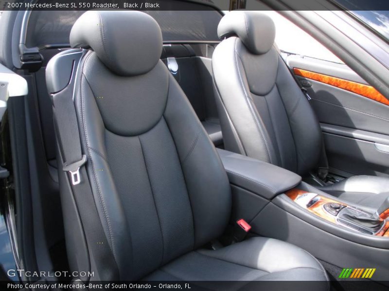 Black / Black 2007 Mercedes-Benz SL 550 Roadster