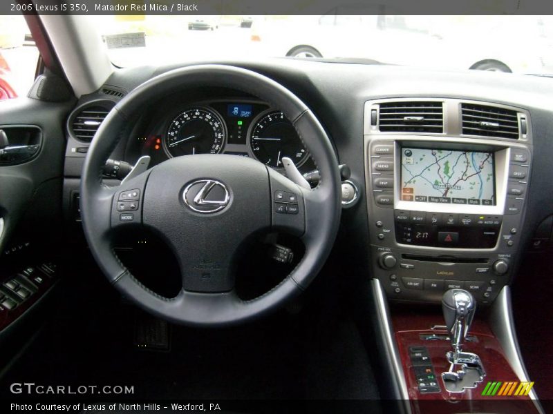 Matador Red Mica / Black 2006 Lexus IS 350