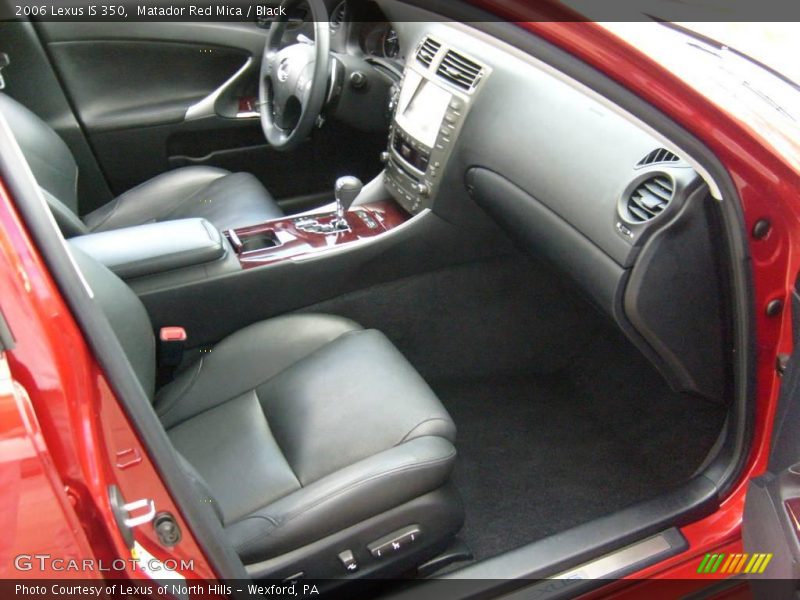 Matador Red Mica / Black 2006 Lexus IS 350