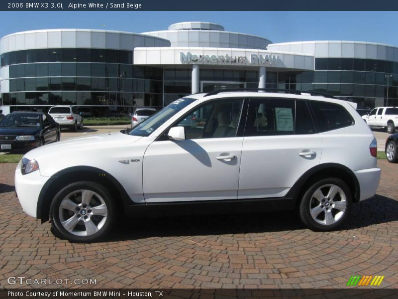 Alpine White / Sand Beige 2006 BMW X3 3.0i
