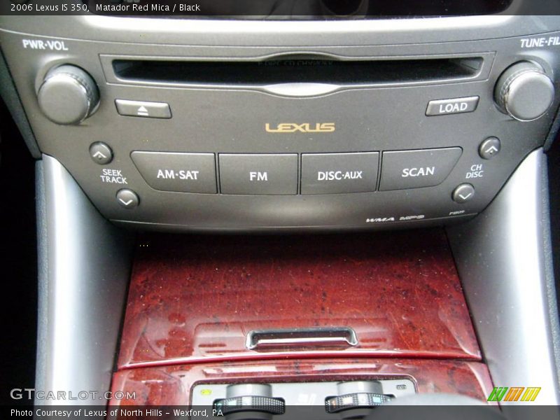 Matador Red Mica / Black 2006 Lexus IS 350