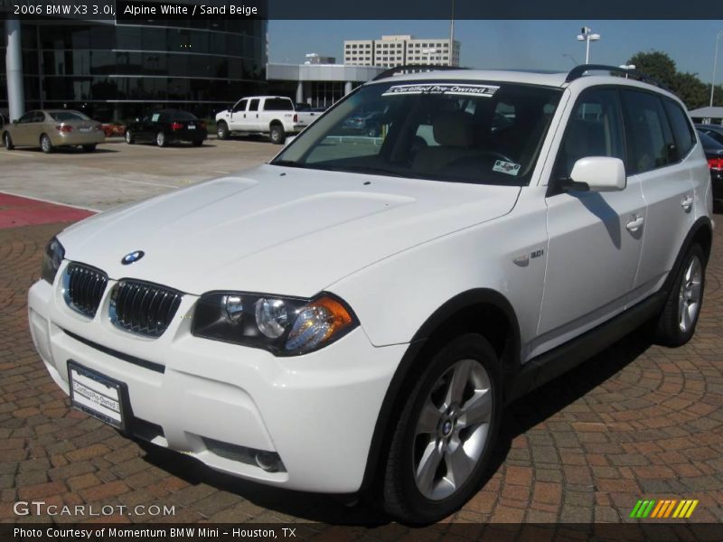 Alpine White / Sand Beige 2006 BMW X3 3.0i