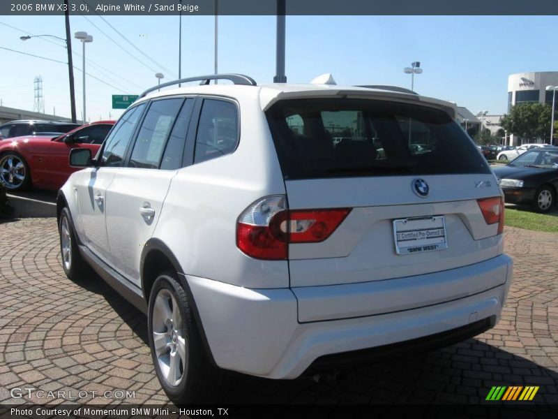 Alpine White / Sand Beige 2006 BMW X3 3.0i