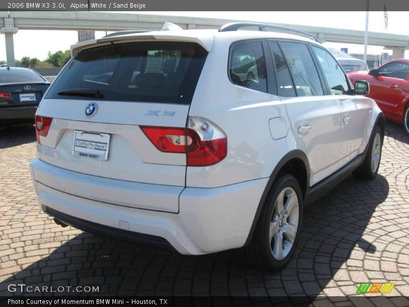Alpine White / Sand Beige 2006 BMW X3 3.0i
