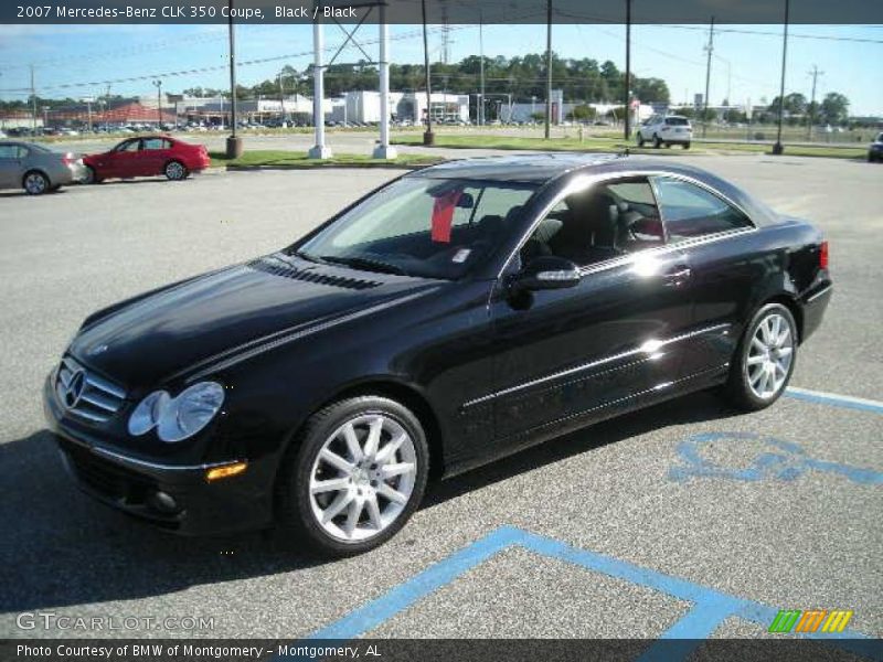 Black / Black 2007 Mercedes-Benz CLK 350 Coupe
