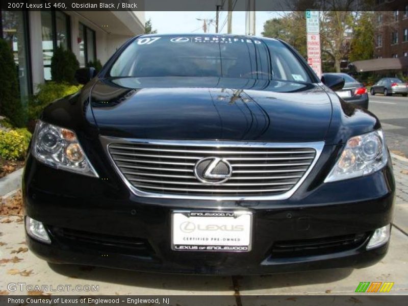 Obsidian Black / Black 2007 Lexus LS 460