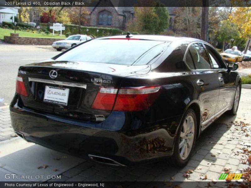 Obsidian Black / Black 2007 Lexus LS 460