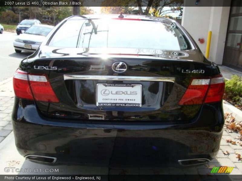 Obsidian Black / Black 2007 Lexus LS 460