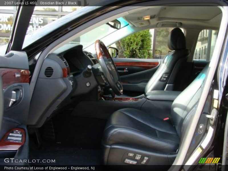 Obsidian Black / Black 2007 Lexus LS 460