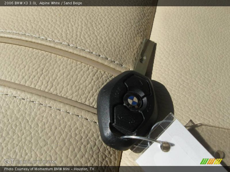 Alpine White / Sand Beige 2006 BMW X3 3.0i