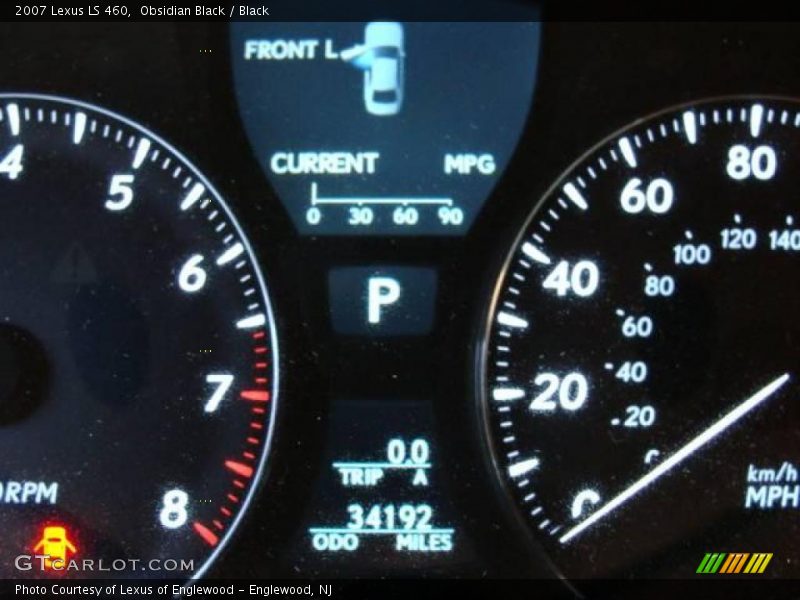 Obsidian Black / Black 2007 Lexus LS 460