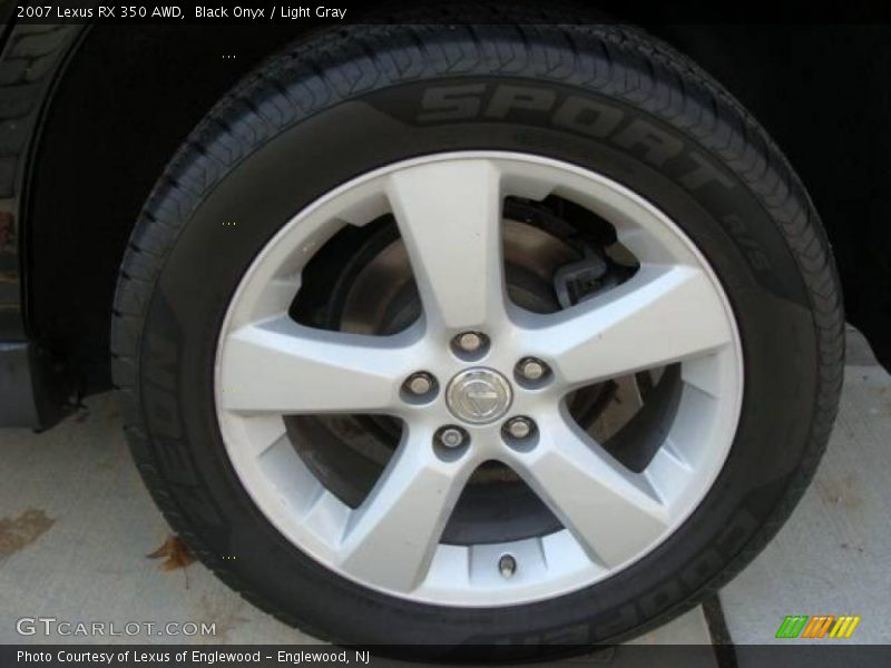 Black Onyx / Light Gray 2007 Lexus RX 350 AWD