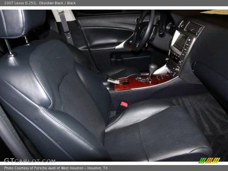 Obsidian Black / Black 2007 Lexus IS 250