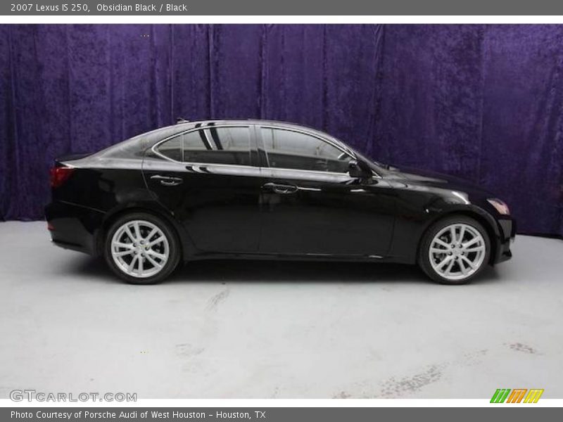 Obsidian Black / Black 2007 Lexus IS 250