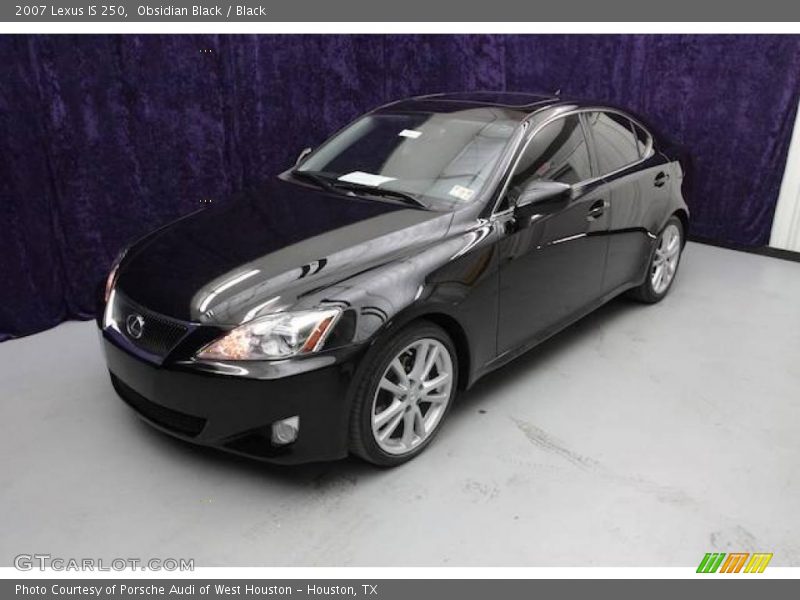 Obsidian Black / Black 2007 Lexus IS 250