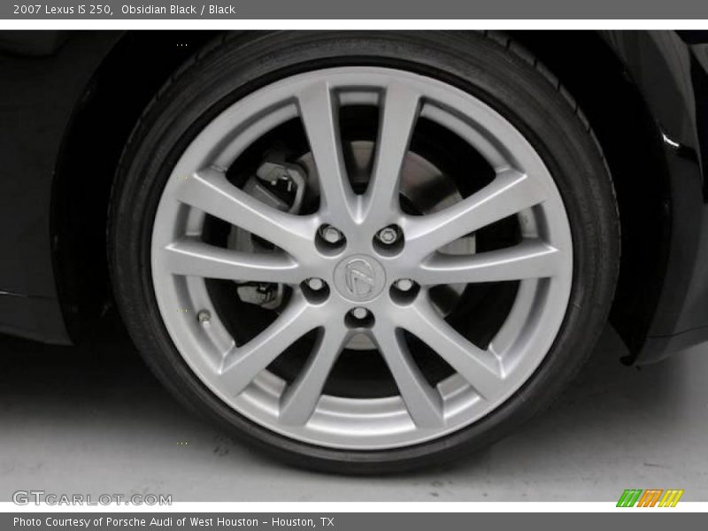 Obsidian Black / Black 2007 Lexus IS 250