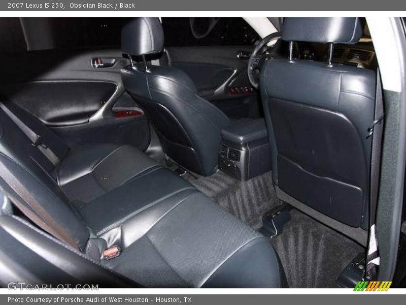 Obsidian Black / Black 2007 Lexus IS 250