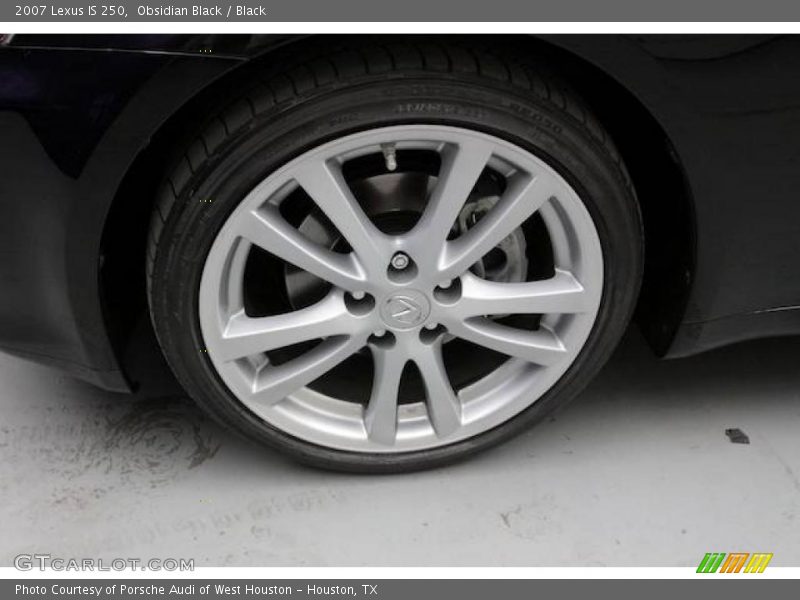 Obsidian Black / Black 2007 Lexus IS 250