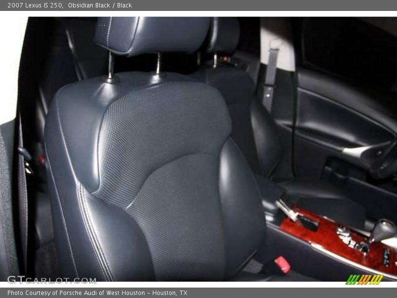 Obsidian Black / Black 2007 Lexus IS 250