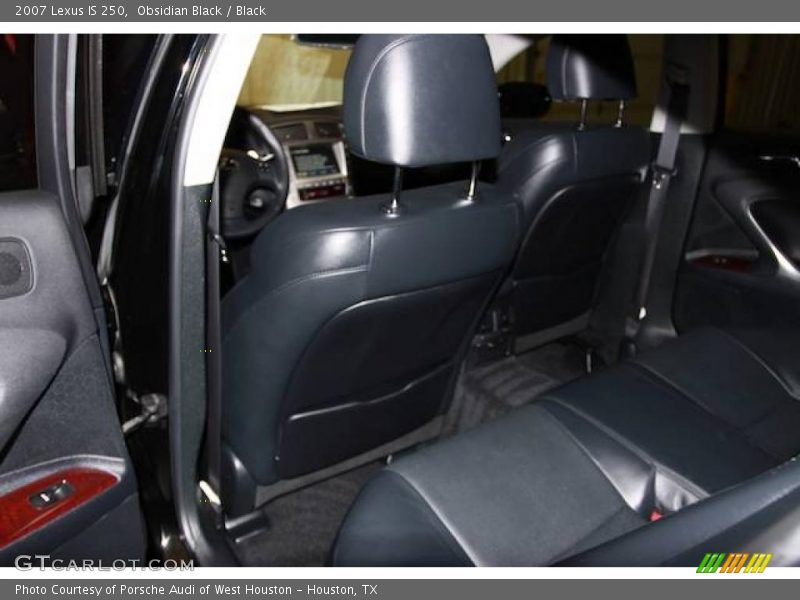 Obsidian Black / Black 2007 Lexus IS 250