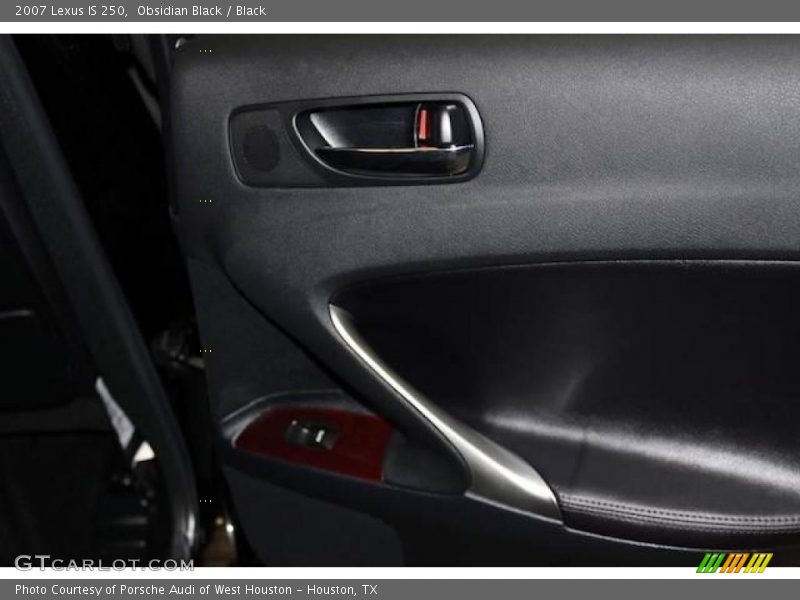 Obsidian Black / Black 2007 Lexus IS 250