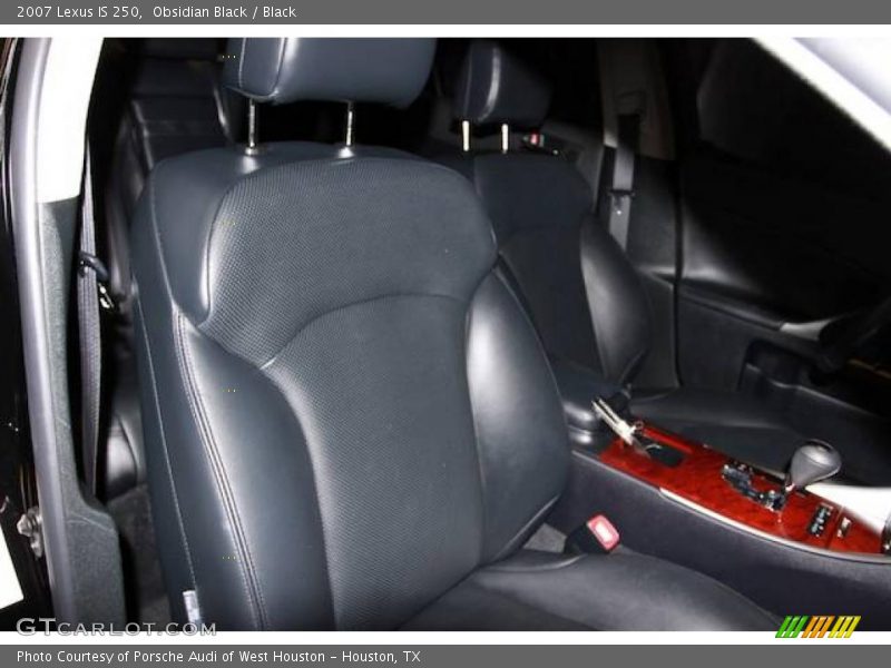 Obsidian Black / Black 2007 Lexus IS 250