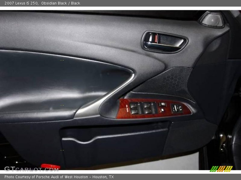 Obsidian Black / Black 2007 Lexus IS 250