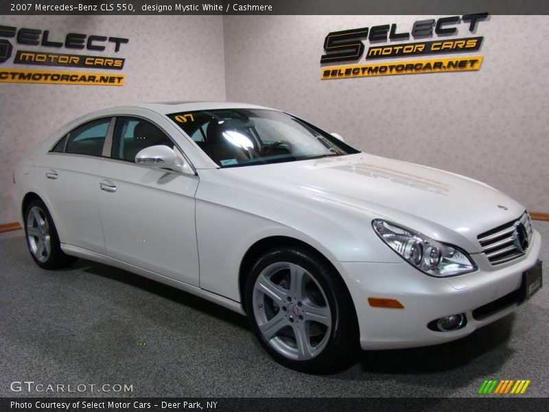 designo Mystic White / Cashmere 2007 Mercedes-Benz CLS 550