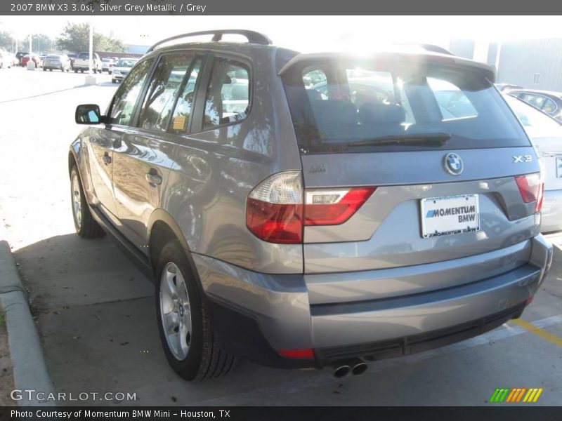 Silver Grey Metallic / Grey 2007 BMW X3 3.0si