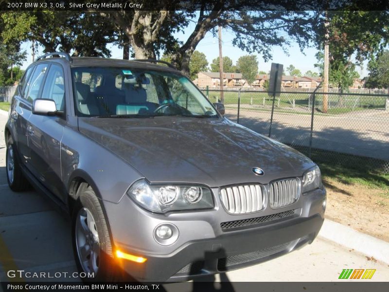 Silver Grey Metallic / Grey 2007 BMW X3 3.0si