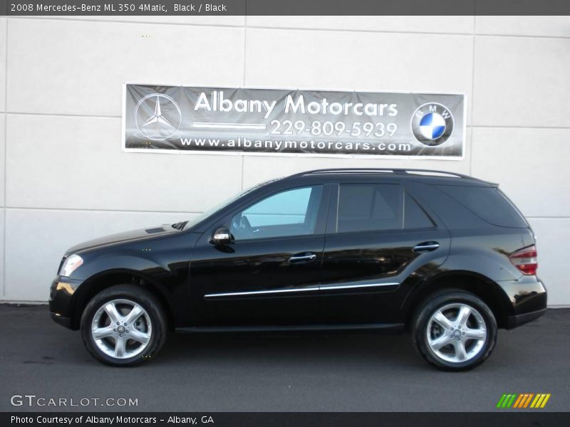 Black / Black 2008 Mercedes-Benz ML 350 4Matic