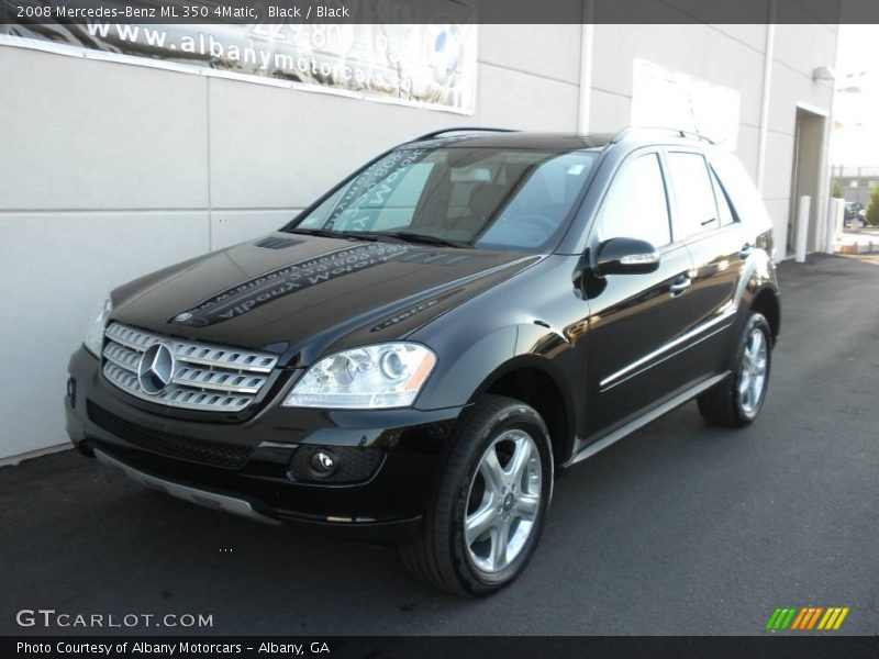 Black / Black 2008 Mercedes-Benz ML 350 4Matic