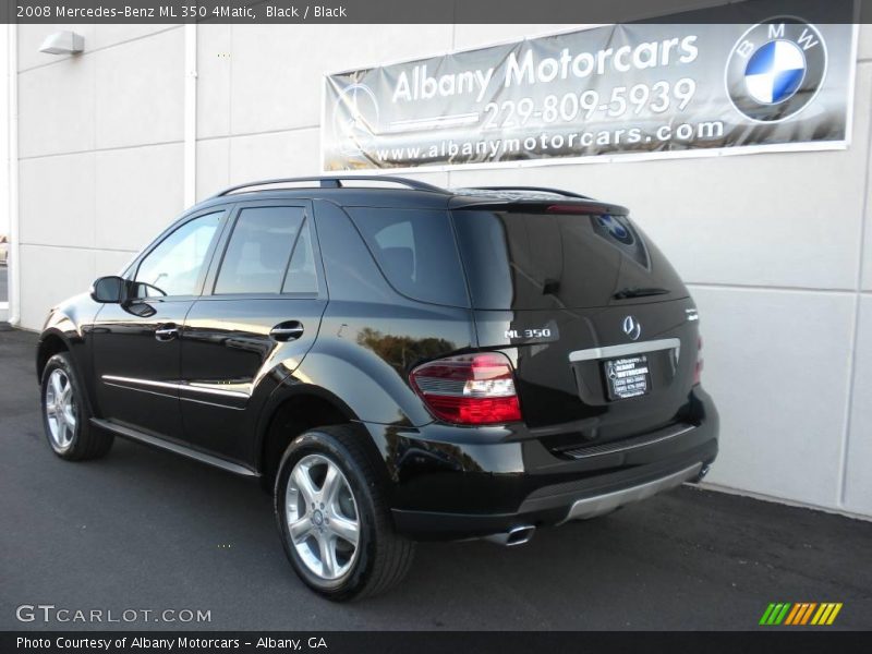 Black / Black 2008 Mercedes-Benz ML 350 4Matic