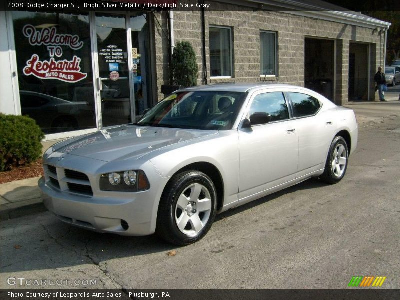 Bright Silver Metallic / Dark/Light Slate Gray 2008 Dodge Charger SE