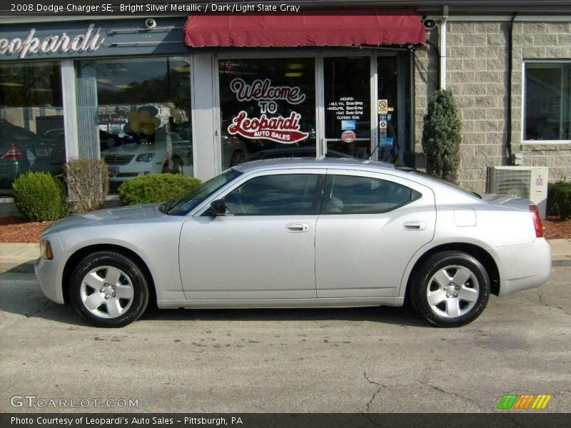 Bright Silver Metallic / Dark/Light Slate Gray 2008 Dodge Charger SE