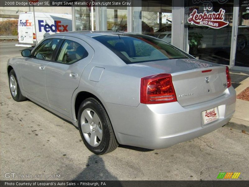 Bright Silver Metallic / Dark/Light Slate Gray 2008 Dodge Charger SE