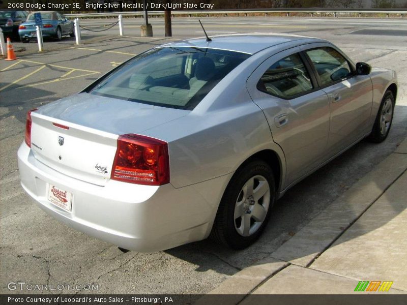 Bright Silver Metallic / Dark/Light Slate Gray 2008 Dodge Charger SE