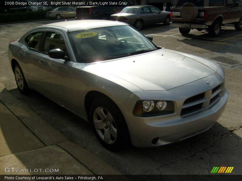 Bright Silver Metallic / Dark/Light Slate Gray 2008 Dodge Charger SE