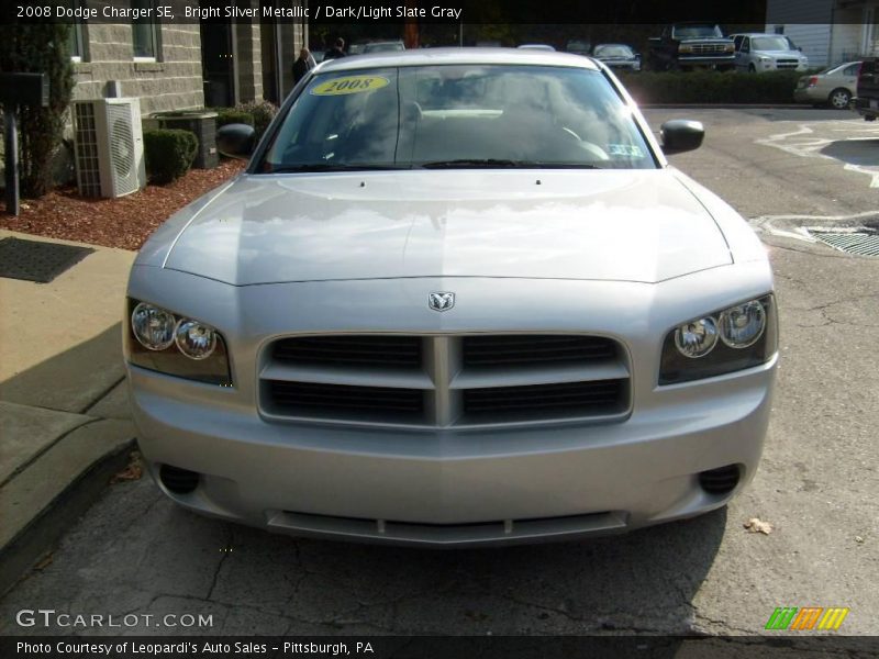 Bright Silver Metallic / Dark/Light Slate Gray 2008 Dodge Charger SE