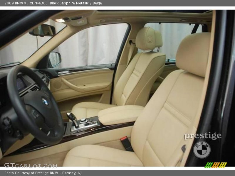 Black Sapphire Metallic / Beige 2009 BMW X5 xDrive30i
