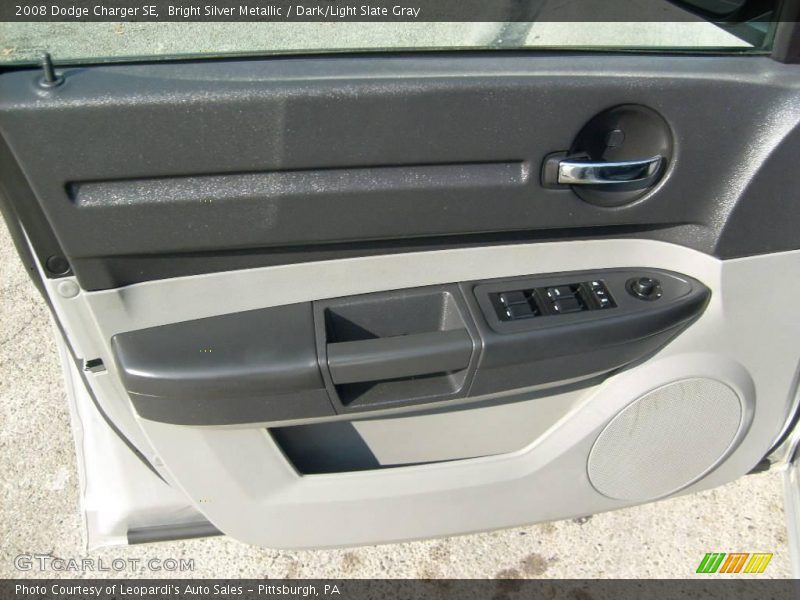 Bright Silver Metallic / Dark/Light Slate Gray 2008 Dodge Charger SE