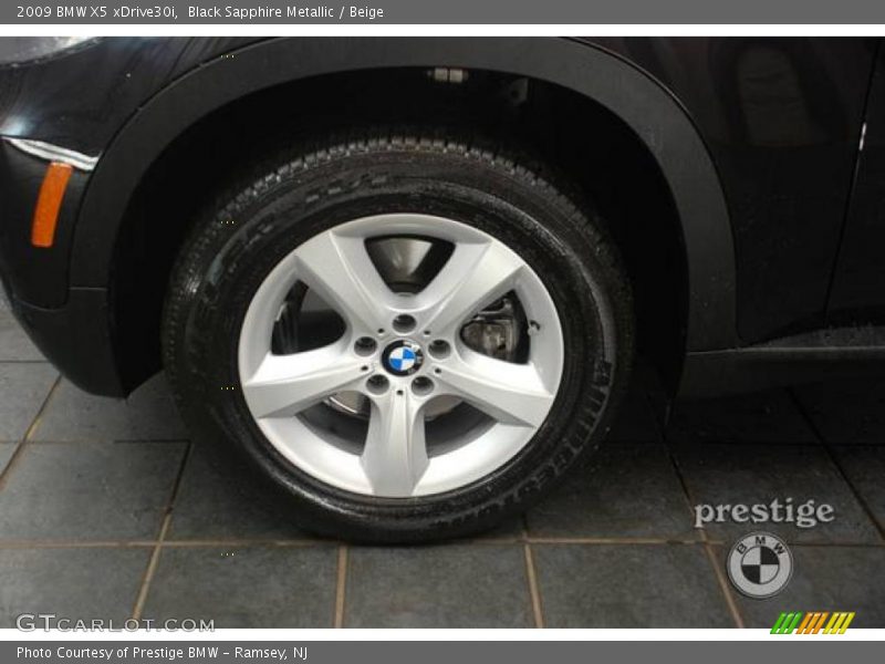 Black Sapphire Metallic / Beige 2009 BMW X5 xDrive30i