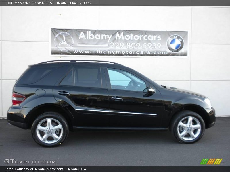 Black / Black 2008 Mercedes-Benz ML 350 4Matic