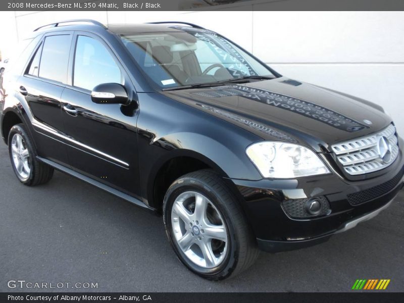 Black / Black 2008 Mercedes-Benz ML 350 4Matic