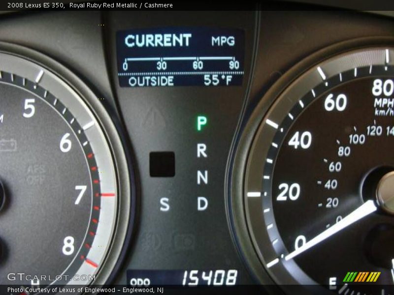 Royal Ruby Red Metallic / Cashmere 2008 Lexus ES 350