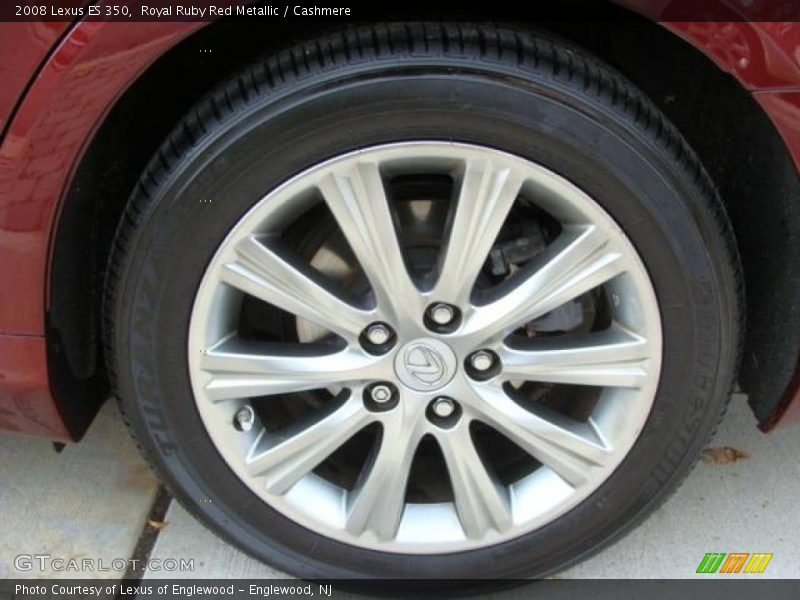 Royal Ruby Red Metallic / Cashmere 2008 Lexus ES 350