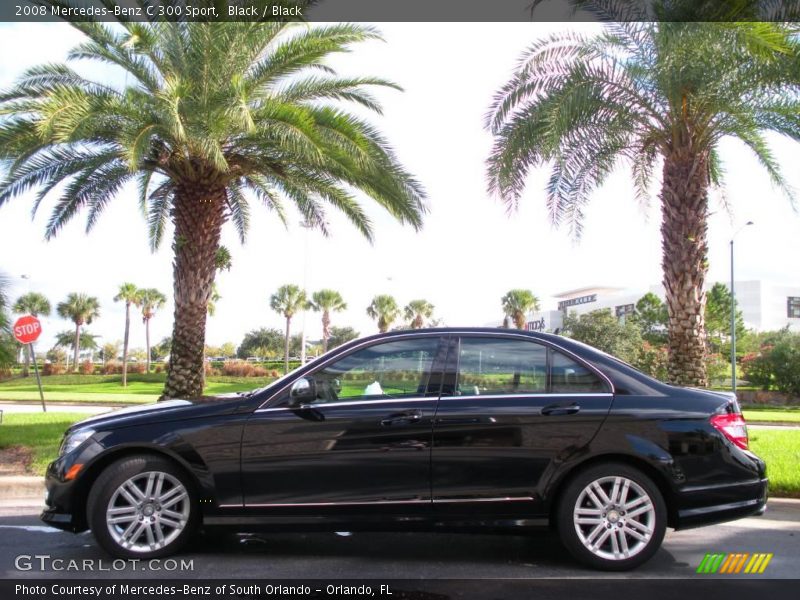 Black / Black 2008 Mercedes-Benz C 300 Sport