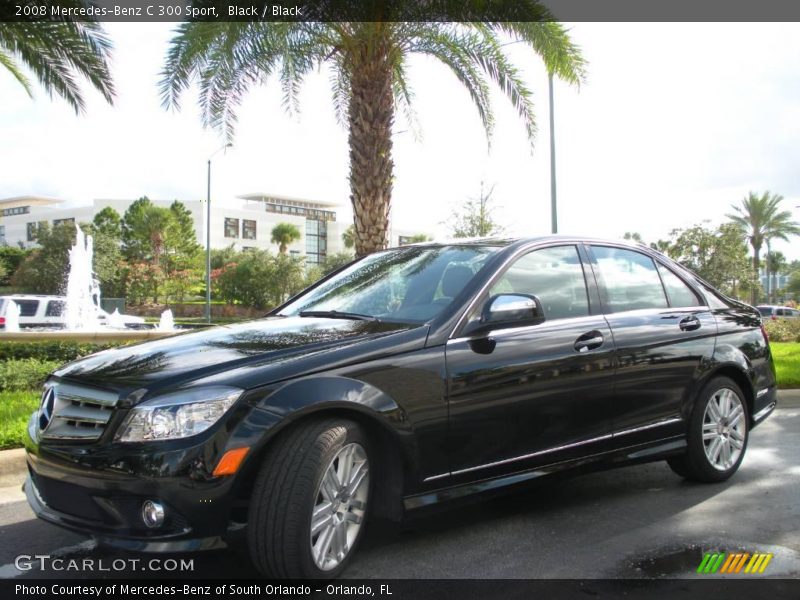 Black / Black 2008 Mercedes-Benz C 300 Sport