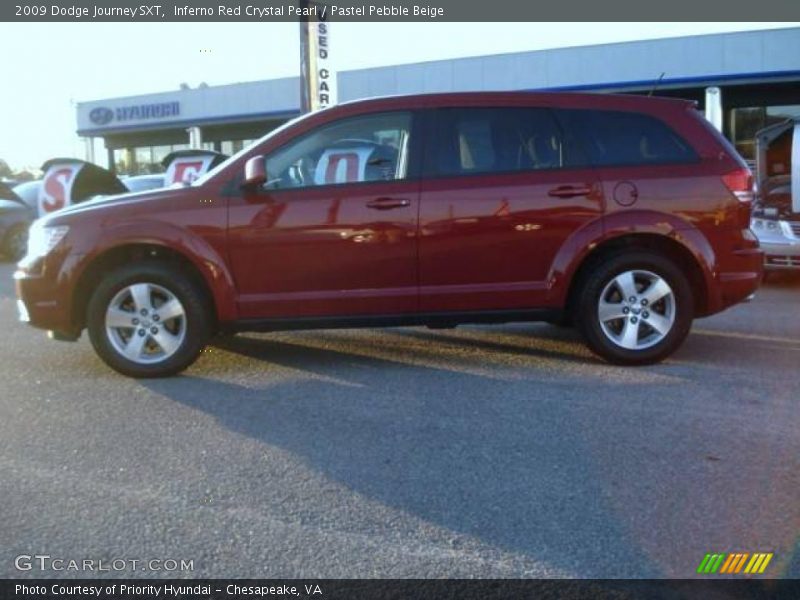 Inferno Red Crystal Pearl / Pastel Pebble Beige 2009 Dodge Journey SXT
